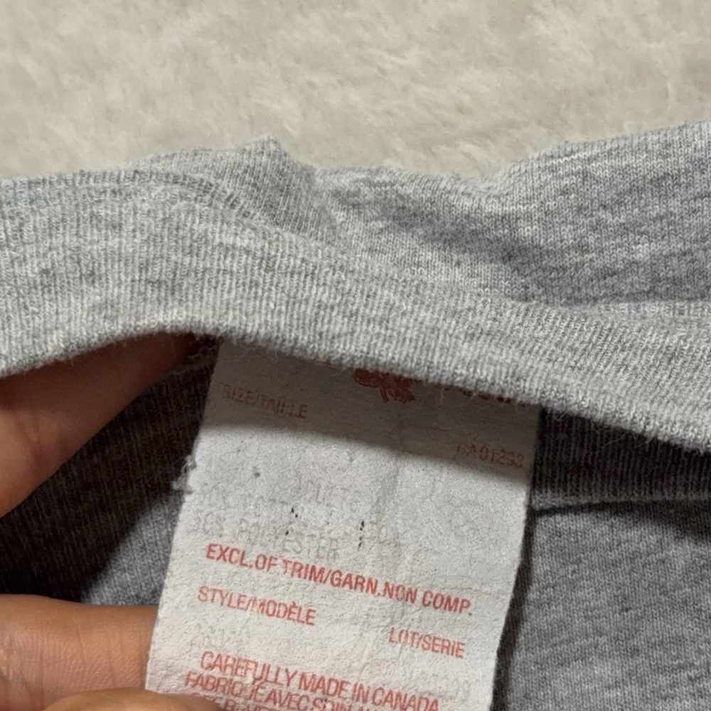 Vintage Moose Crossing Shirt Large Gray Canada Winnipeg Graphic Animal Tee 90s - Picture 6 of 13